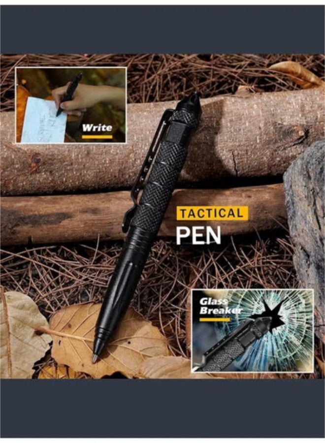 مجموعة أدوات نجاة متعددة الوظائف - 13 في 1 معدات تخييم وطوارئ للمغامرة والدفاع عن النفس والإسعافات الأولية - Image 3